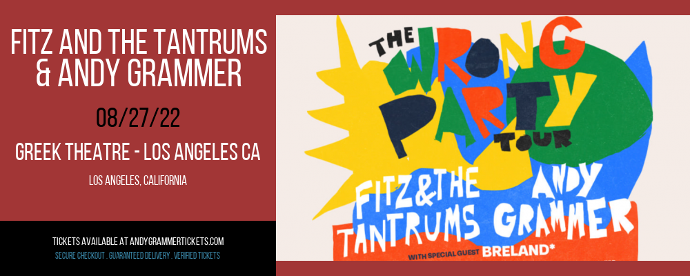 Fitz and The Tantrums & Andy Grammer at Andy Grammer Tickets