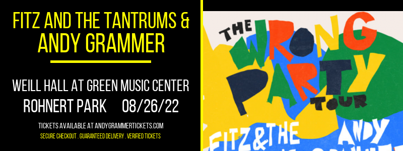 Fitz and The Tantrums & Andy Grammer at Andy Grammer Tickets